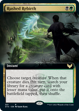 Rushed Rebirth (Extended) [Strixhaven: School of Mages] | Devastation Store