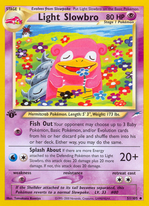 Light Slowbro (51/105) [Neo Destiny 1st Edition] | Devastation Store