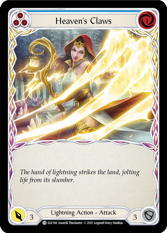 Heaven's Claws (Blue) [ELE194] (Tales of Aria)  1st Edition Normal | Devastation Store
