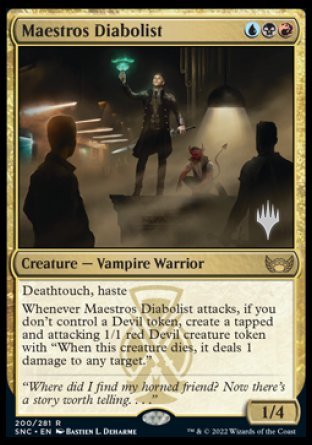 Maestros Diabolist (Promo Pack) [Streets of New Capenna Promos] | Devastation Store