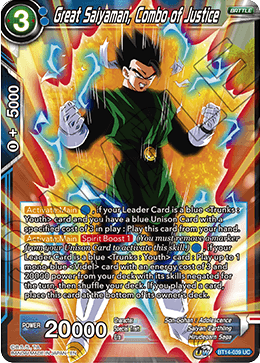 Great Saiyaman, Combo of Justice (BT14-039) [Cross Spirits] | Devastation Store