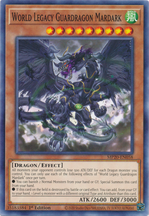 World Legacy Guardragon Mardark [MP20-EN058] Common | Devastation Store