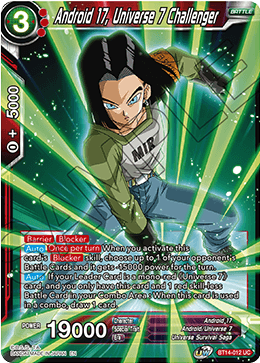 Android 17, Universe 7 Challenger (BT14-012) [Cross Spirits] | Devastation Store