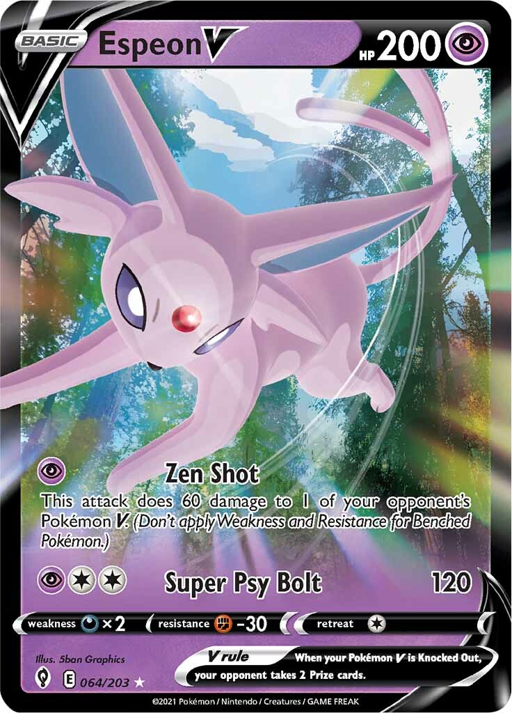 Espeon V (064/203) [Sword & Shield: Evolving Skies] | Devastation Store