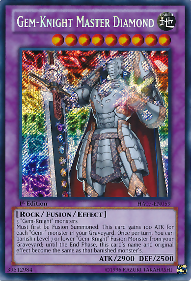 Gem-Knight Master Diamond [HA07-EN059] Secret Rare | Devastation Store