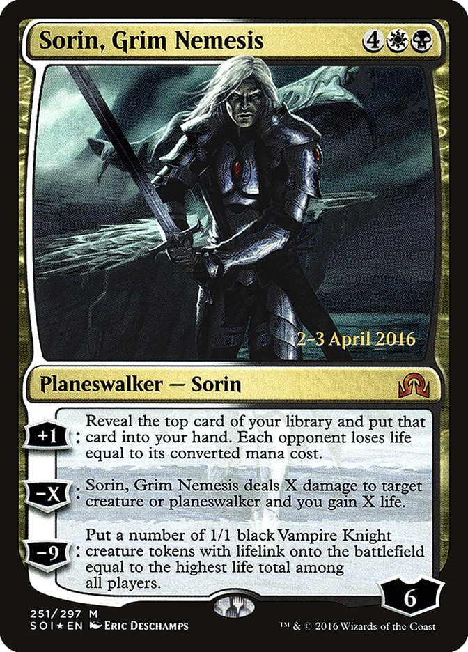 Sorin, Grim Nemesis [Shadows over Innistrad Prerelease Promos] | Devastation Store