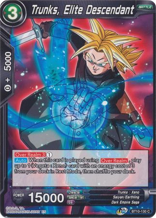 Trunks, Elite Descendant (BT10-130) [Rise of the Unison Warrior 2nd Edition] | Devastation Store