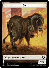 Phyrexian Golem // Ox Double-Sided Token [Commander Masters Tokens] | Devastation Store