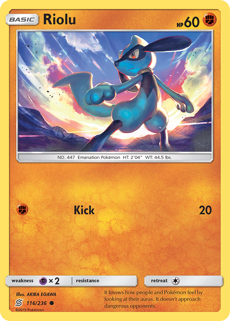 Riolu (116/236) [Sun & Moon: Unified Minds] | Devastation Store