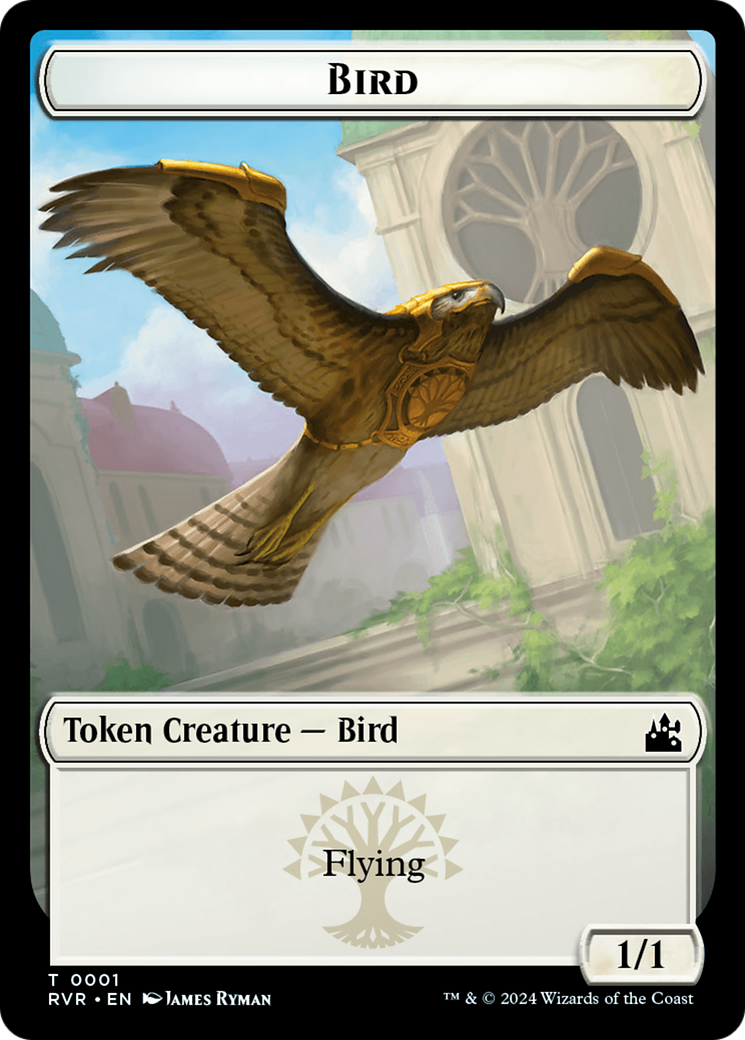 Bird // Voja Double-Sided Token [Ravnica Remastered Tokens] | Devastation Store