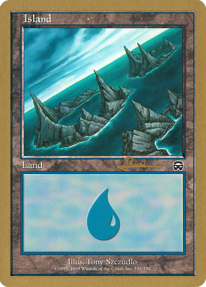 Island (ar338) (Antoine Ruel) [World Championship Decks 2001] | Devastation Store