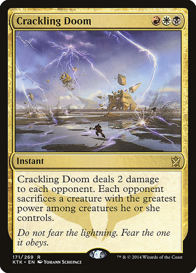 Crackling Doom [Khans of Tarkir] | Devastation Store