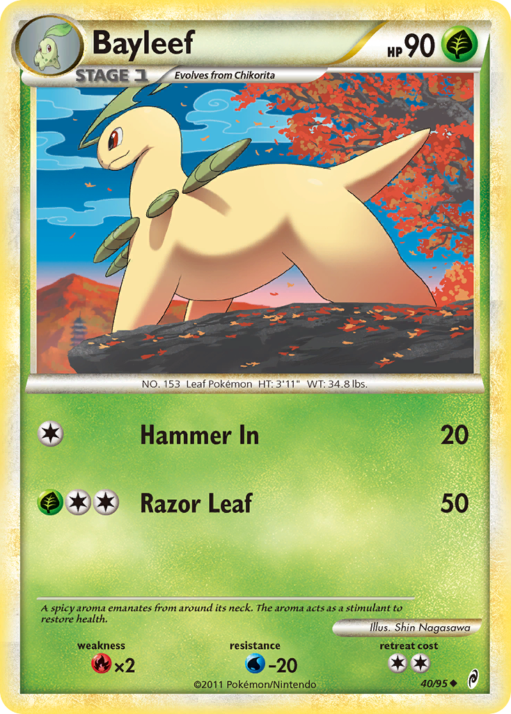 Bayleef (40/95) [HeartGold & SoulSilver: Call of Legends] | Devastation Store