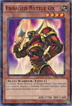 Enraged Battle Ox [BP03-EN011] Shatterfoil Rare | Devastation Store