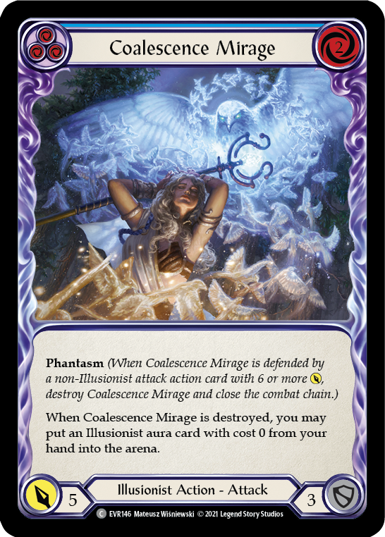 Coalescence Mirage (Blue) [EVR146] (Everfest)  1st Edition Rainbow Foil | Devastation Store