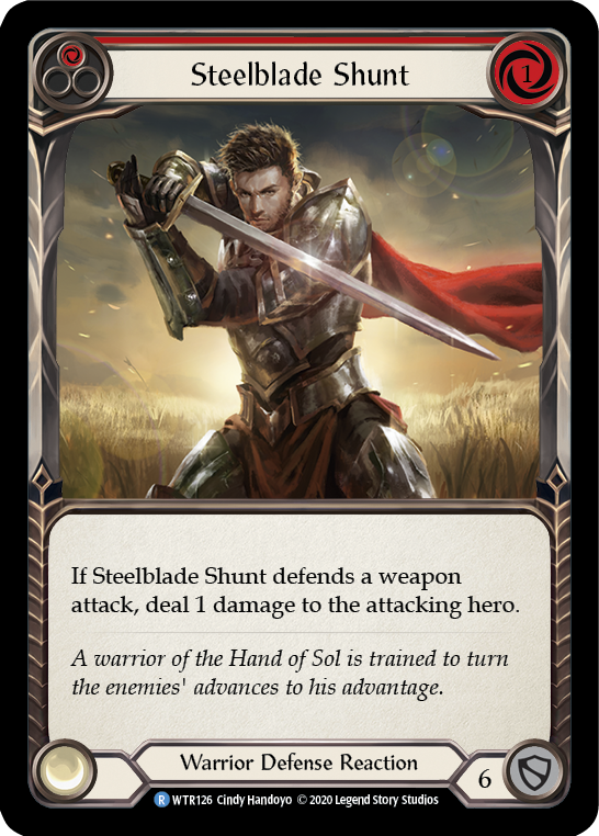 Steelblade Shunt (Red) [WTR126] Unlimited Edition Rainbow Foil - Devastation Store | Devastation Store