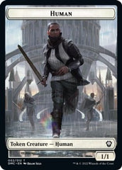 Human // Snake Double-sided Token [Dominaria United Commander Tokens] | Devastation Store