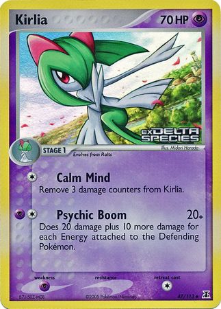 Kirlia (47/113) (Stamped) [EX: Delta Species] | Devastation Store