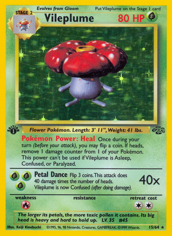 Vileplume (15/64) [Jungle 1st Edition] | Devastation Store