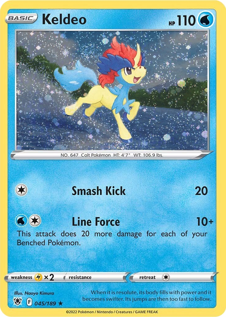 Keldeo (045/189) (Cosmos Holo) [Sword & Shield: Astral Radiance] | Devastation Store