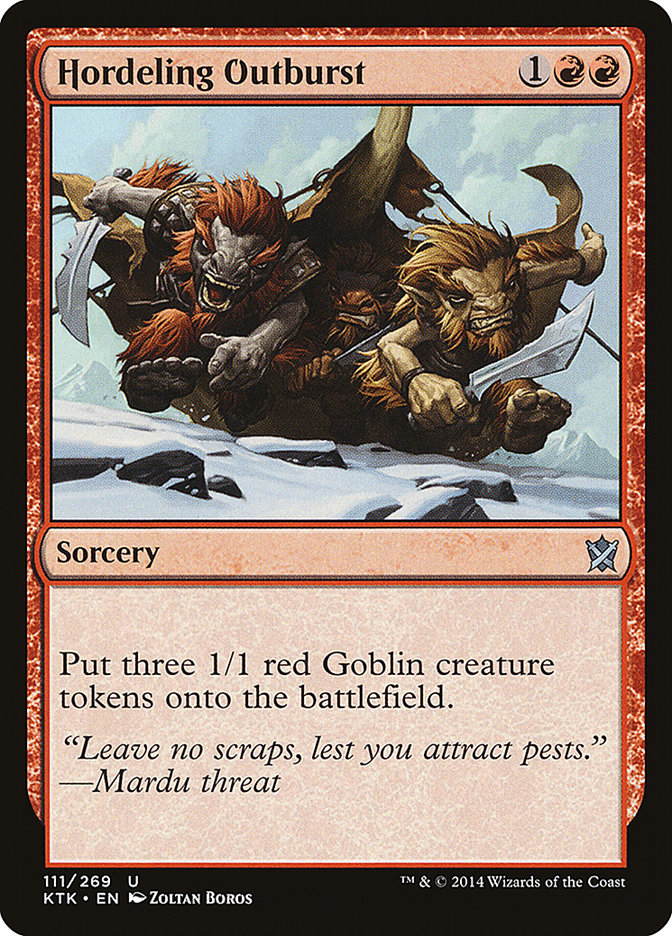 Hordeling Outburst [Khans of Tarkir] | Devastation Store