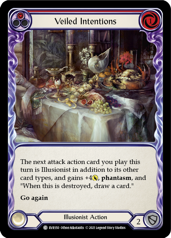 Veiled Intentions (Red) [EVR150] (Everfest)  1st Edition Rainbow Foil | Devastation Store