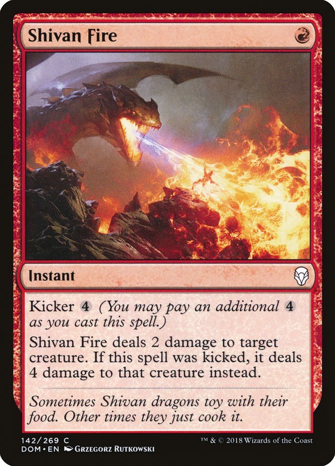 Shivan Fire [Dominaria] - Devastation Store | Devastation Store