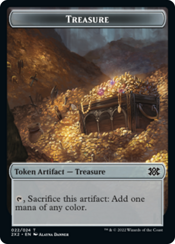 Boar // Treasure Double-sided Token [Double Masters 2022 Tokens] | Devastation Store