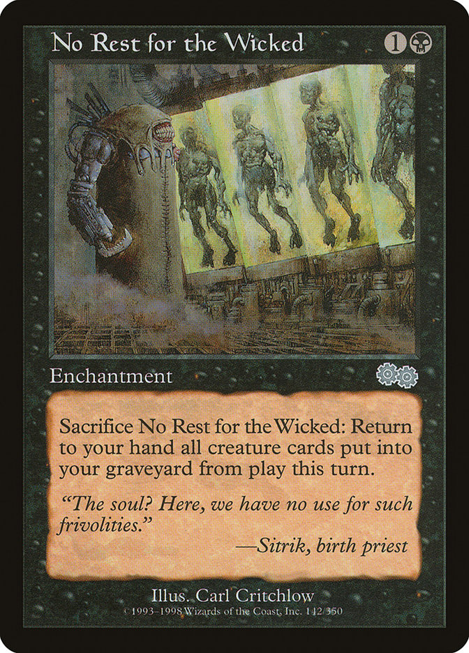 No Rest for the Wicked [Urza's Saga] | Devastation Store