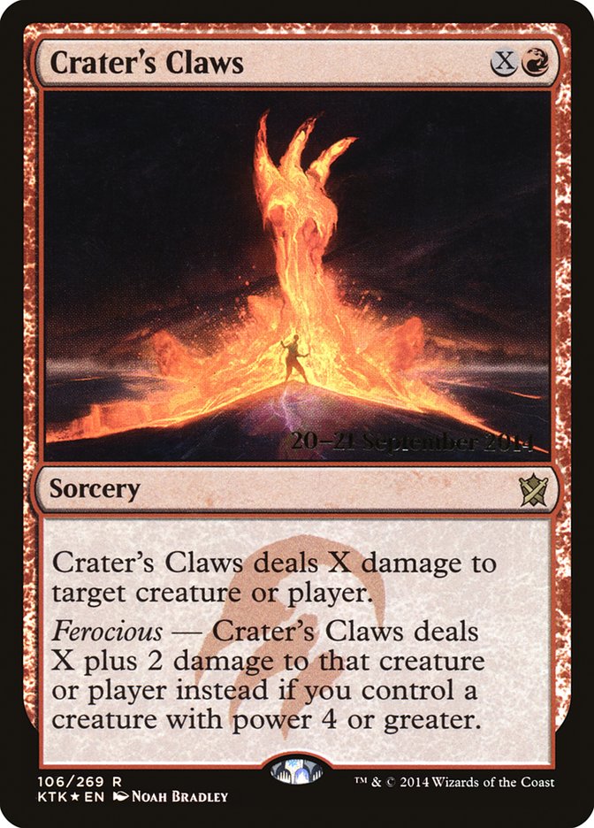 Crater's Claws  [Khans of Tarkir Prerelease Promos] | Devastation Store