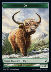 Treasure // Ox Double-sided Token [Commander Legends: Battle for Baldur's Gate Tokens] | Devastation Store