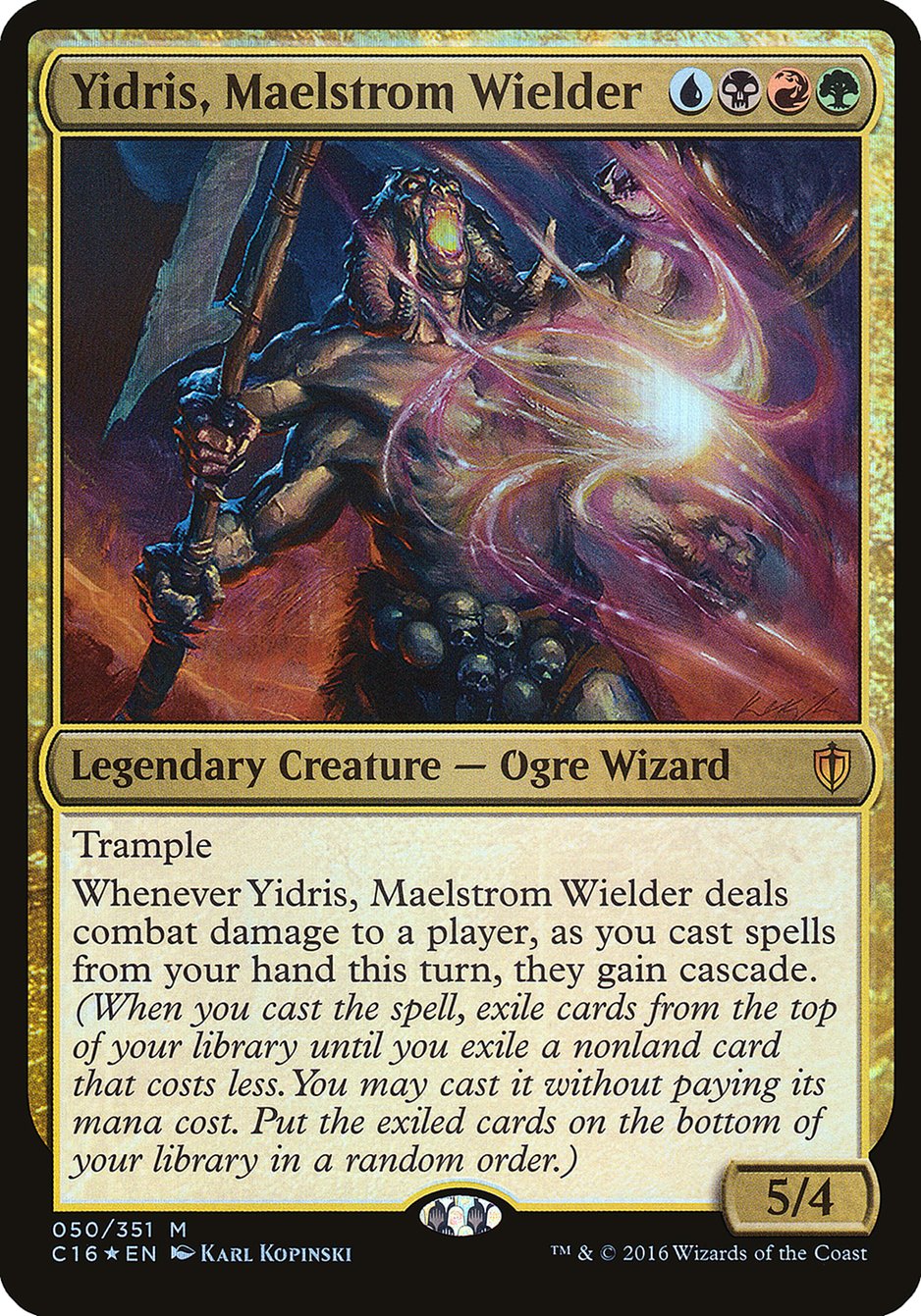 Yidris, Maelstrom Wielder (Oversized) [Commander 2016 Oversized] | Devastation Store