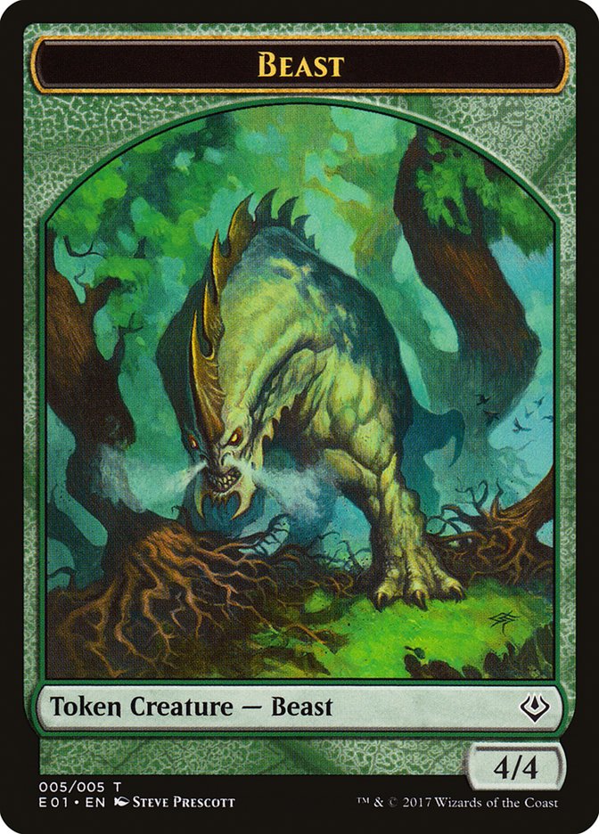 Beast (005/005) [Archenemy: Nicol Bolas Tokens] | Devastation Store