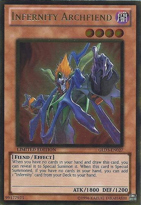 Infernity Archfiend [GLD3-EN027] Gold Rare | Devastation Store