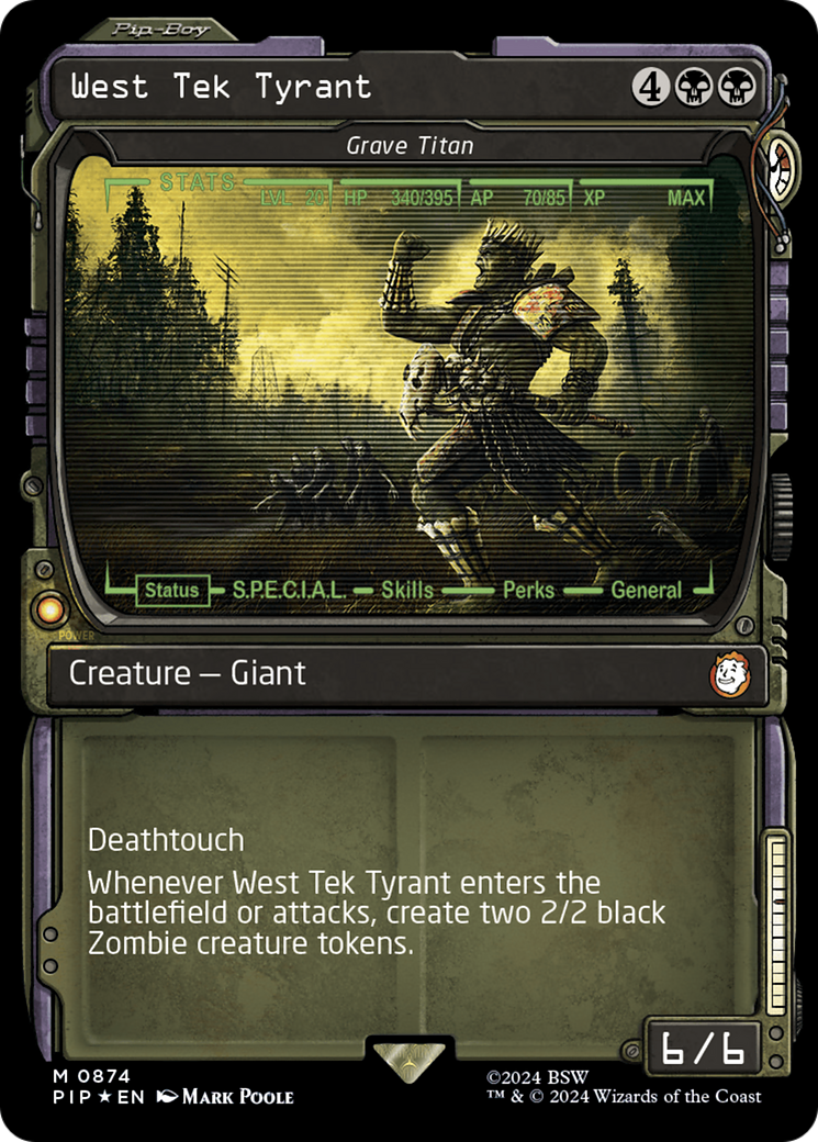 West Tek Tyrant - Grave Titan (Showcase) (Surge Foil) [Fallout] | Devastation Store