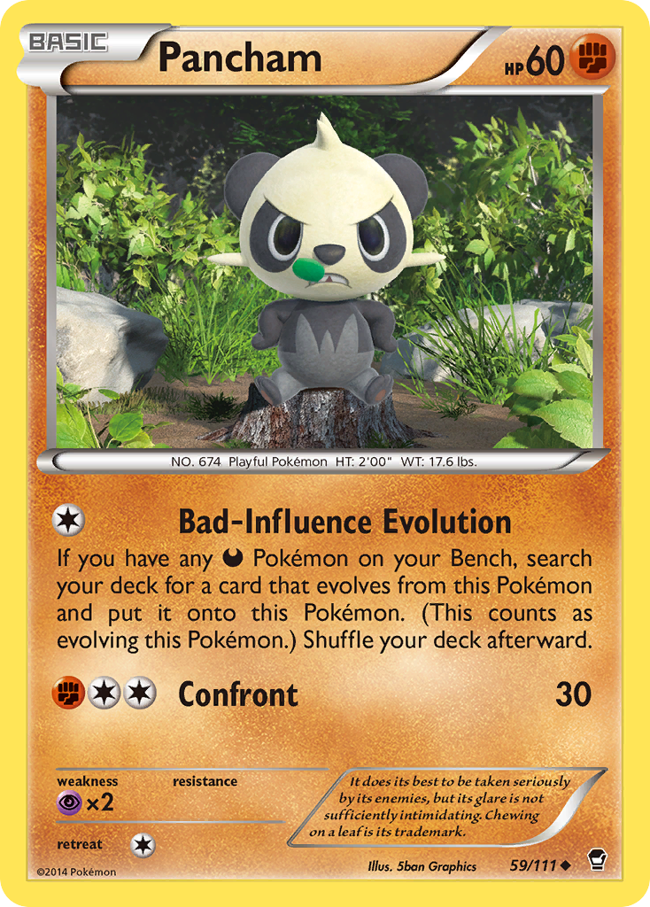 Pancham (59/111) [XY: Furious Fists] | Devastation Store