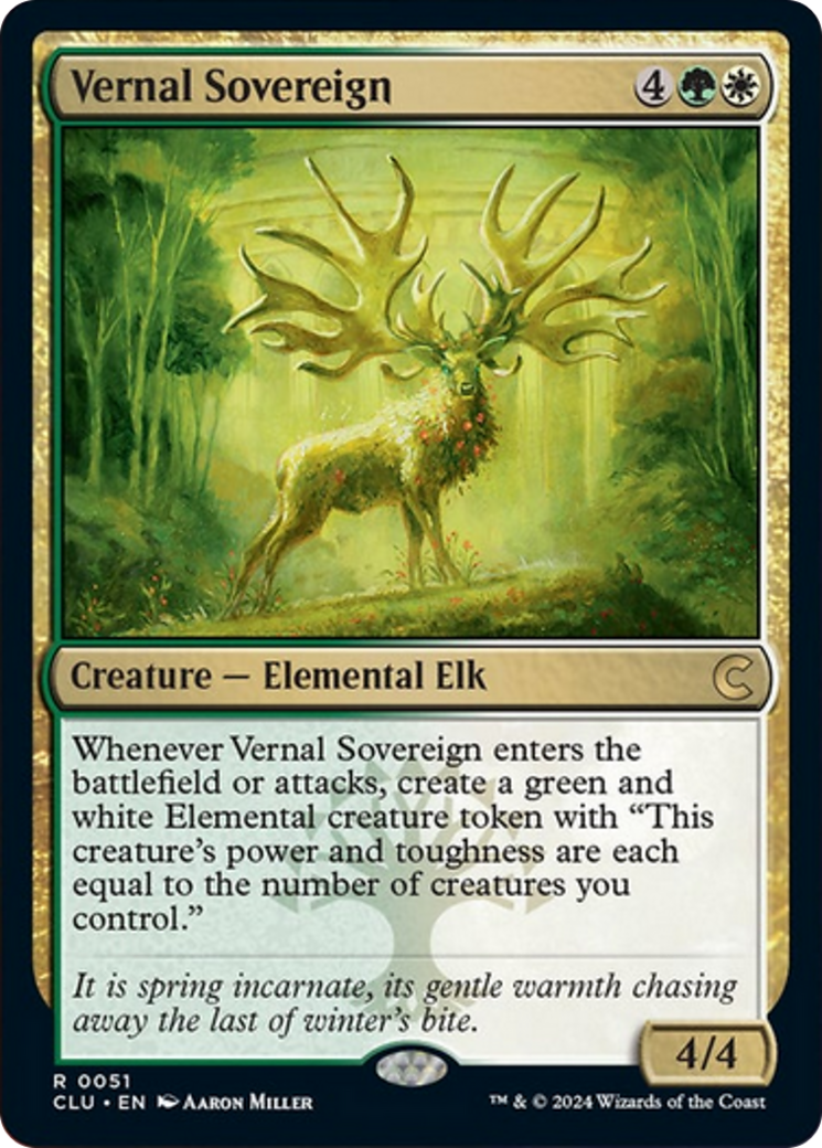 Vernal Sovereign [Ravnica: Clue Edition] | Devastation Store