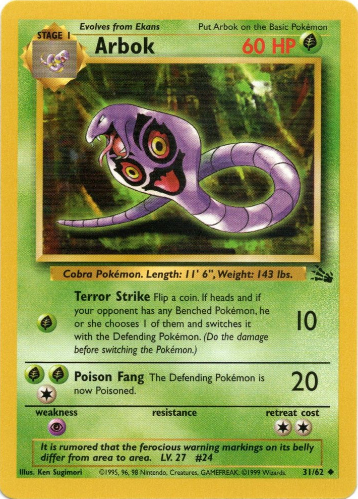 Arbok (31/62) [Fossil Unlimited] | Devastation Store