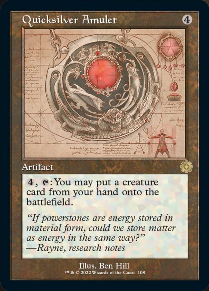 Quicksilver Amulet (Retro Schematic) [The Brothers' War Retro Artifacts] | Devastation Store