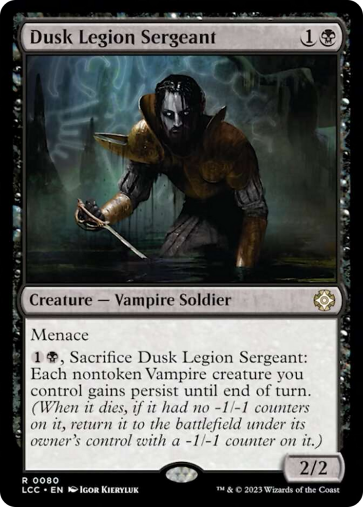 Dusk Legion Sergeant [The Lost Caverns of Ixalan Commander] | Devastation Store