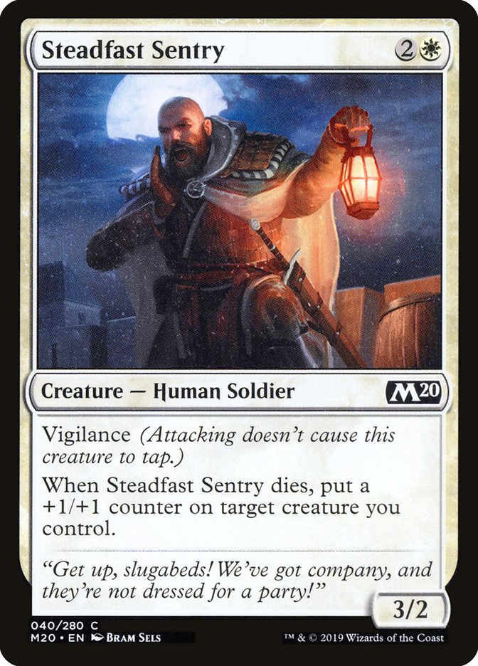 Steadfast Sentry [Core Set 2020] | Devastation Store