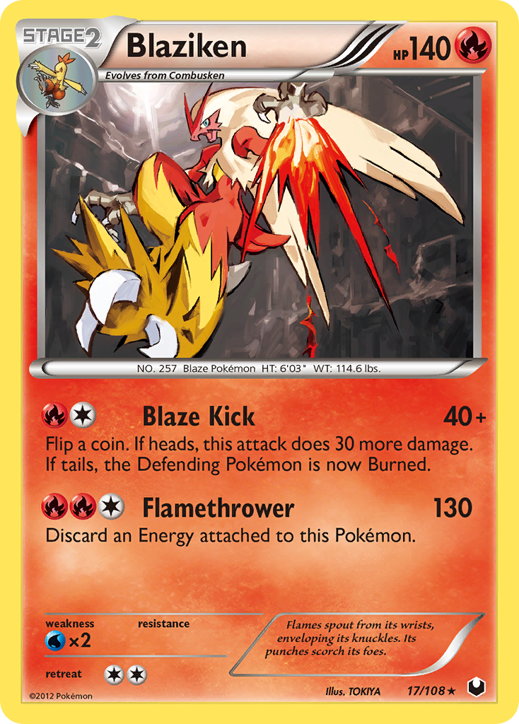 Blaziken (17/108) [Black & White: Dark Explorers] | Devastation Store