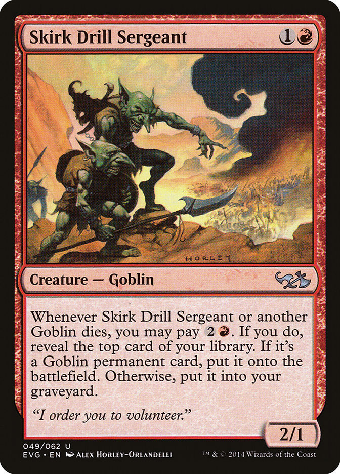 Skirk Drill Sergeant (Elves vs. Goblins) [Duel Decks Anthology] | Devastation Store