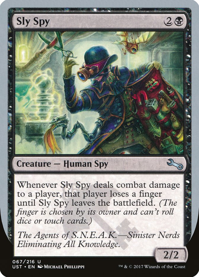 Sly Spy ("Sinister Nerds Eliminating All Knowledge") [Unstable] | Devastation Store