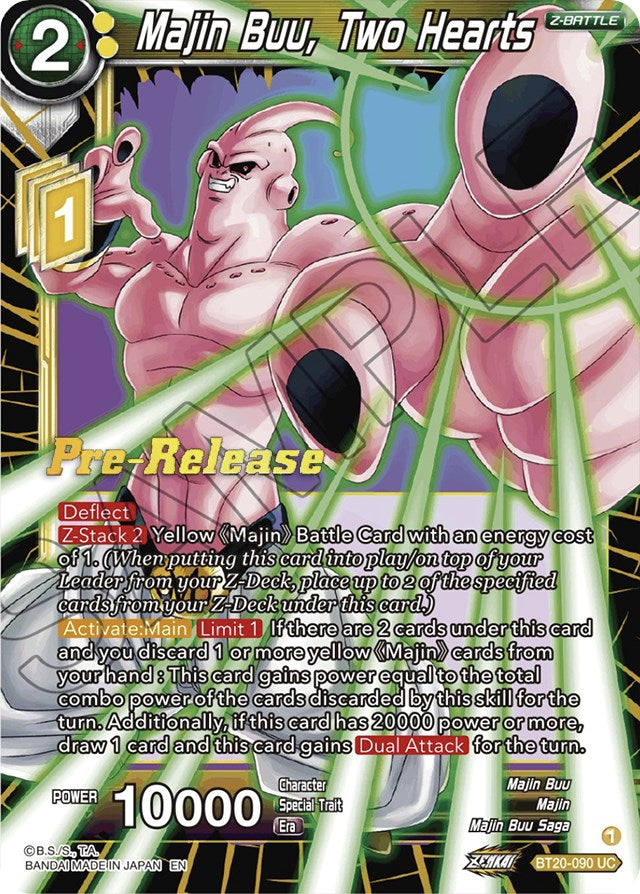 Majin Buu, Two Hearts (BT20-090) [Power Absorbed Prerelease Promos] | Devastation Store