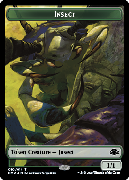 Insect // Squirrel Double-Sided Token [Dominaria Remastered Tokens] | Devastation Store