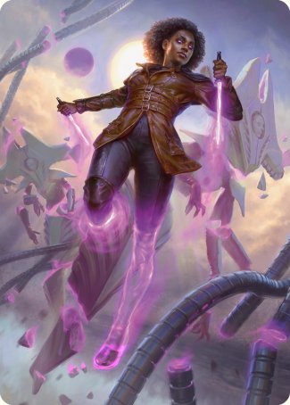 Kaya, Intangible Slayer Art Card [Phyrexia: All Will Be One Art Series] | Devastation Store