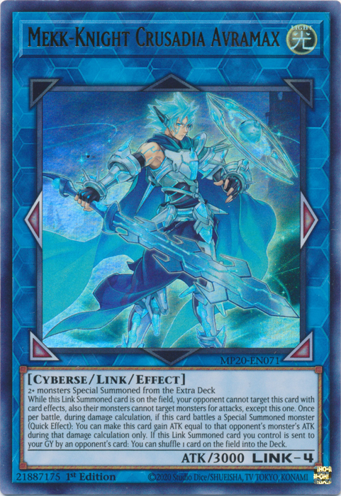 Mekk-Knight Crusadia Avramax [MP20-EN071] Ultra Rare | Devastation Store