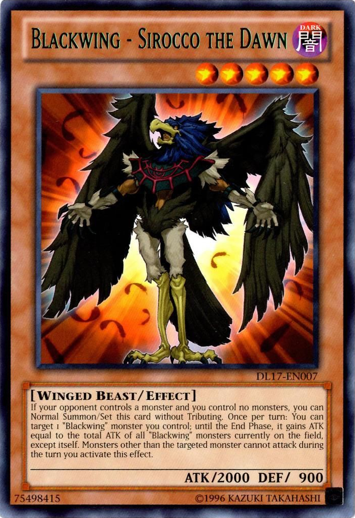 Blackwing - Sirocco the Dawn (Green) [DL17-EN007] Rare | Devastation Store