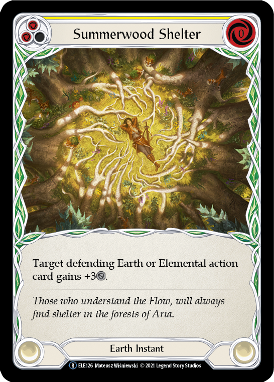 Summerwood Shelter (Yellow) [U-ELE126] Unlimited Rainbow Foil | Devastation Store